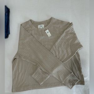 NWT long sleeve rubbed shirt
